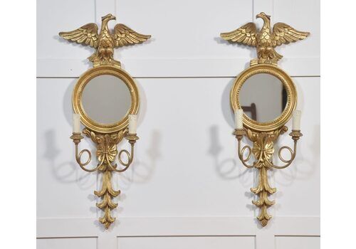 Pair Of Regency Style Wall Mirrors