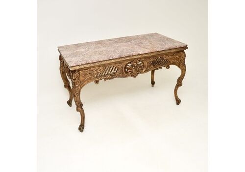 Antique French Marble Top Console / Centre Table