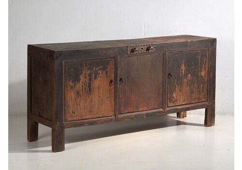 Antique Sideboard In Dark Tones (C.1900) #26