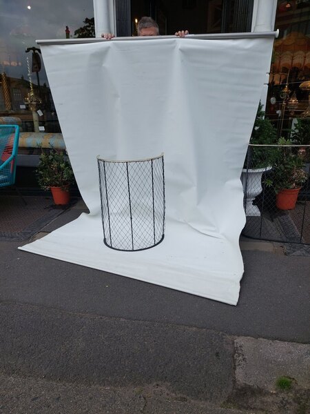 Victorian Brass And Wire Mesh Nursery Fender photo furniture