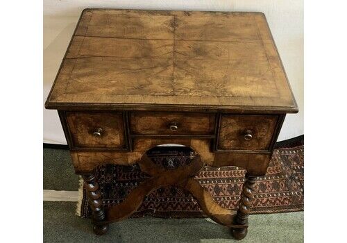Small Georgian Walnut Lowboy, 1800s