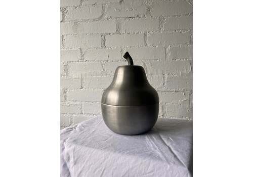 70s Chrome Pear Ice Bucket, 1970s