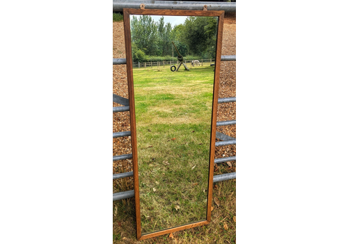 No2 Outstanding  Vintage Air Ministry Mid Century Oak Mirror Delivery Available