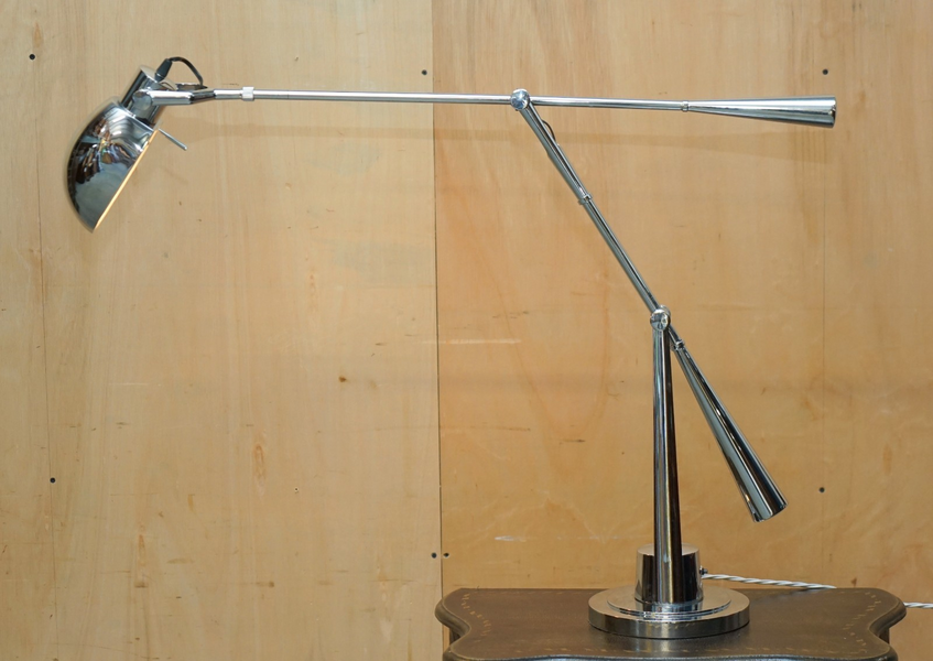 Extra Large Ralph Lauren Boom Arm Equilibrium Table Lamp Swivel Tilt Function photo furniture