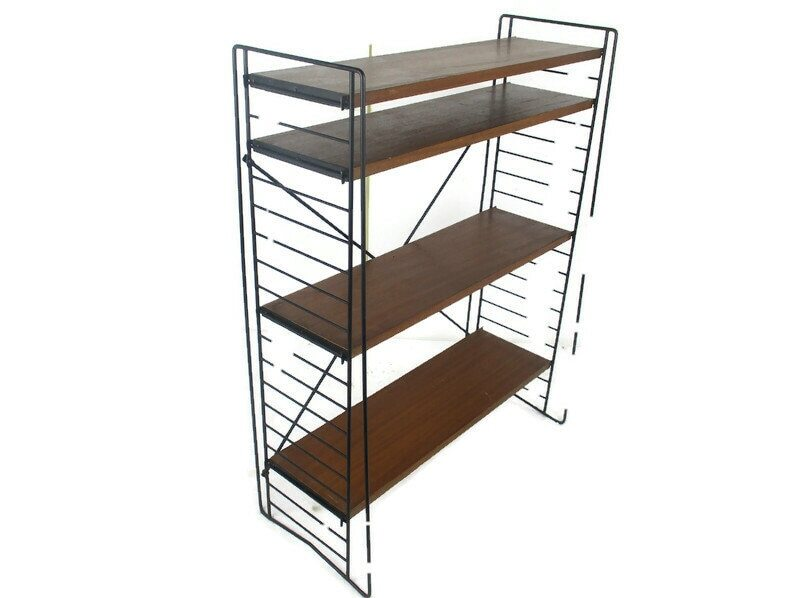 Retro Authentic 60s Midcentury Design Standing Wall Shelf Unit Rack ...