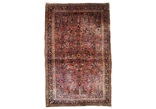 Handmade Antique Persian Sarouk Rug 3.5