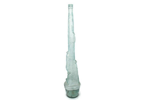 Large Retro Funky Art  Glass Dripped Bottle Vase Extremely Htf