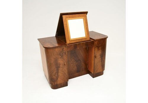 Art Deco Figured Walnut Dressing Table