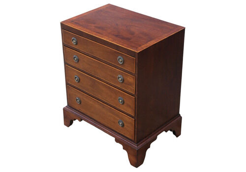 Fine Quality Antique Georgian Revival Mahogany Chest Of Drawers, C.1900 – Caddy Top