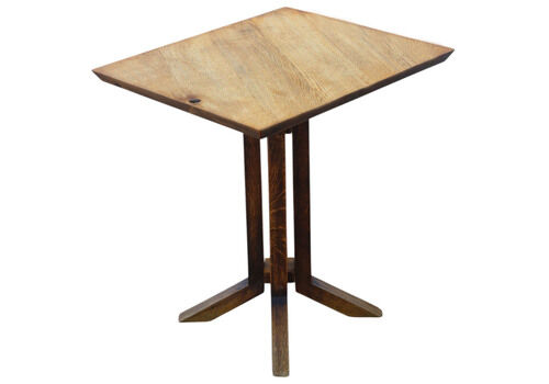 Antique C.1920 Rectangular Oak Occasional Table – Quality Side Or Centre Window Table