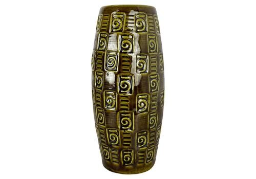 Extraordinary "Abstract Line" Tube Pottery Fat Lava Vase Scheurich Germany  1970