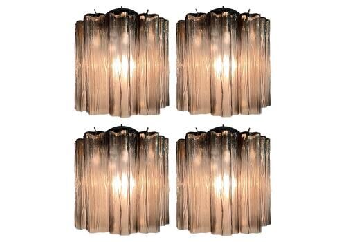 Set Four Italian Murano Sconces
