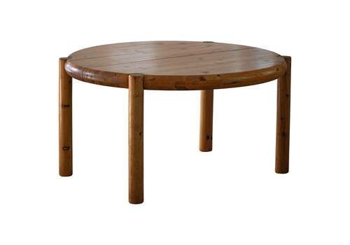 Rainer Daumiller, Extendable Round Dining Table In Pine, Danish Modern, 1970s