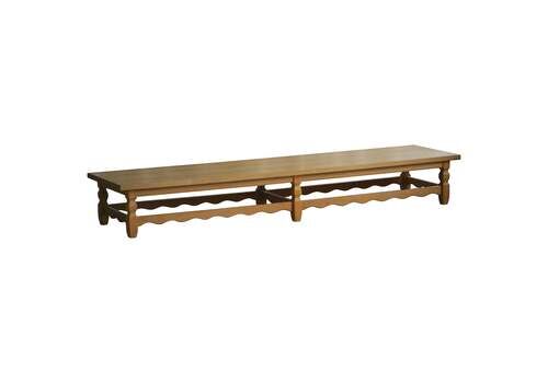 Danish Mid Century Modern, Long Bench In Solid Oak, Henning Kjærnulf, 1960s