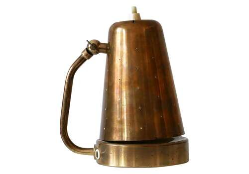 Lovely Mid Century Brass Table Lamp Or Wall Light By Borens Boras Sweden 1950s
