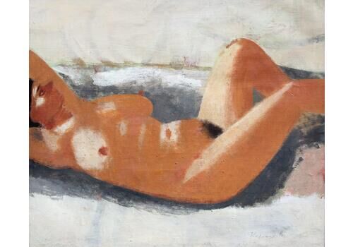 Victor Karnauh Act. Oil On Canvas, 58x69 Cm