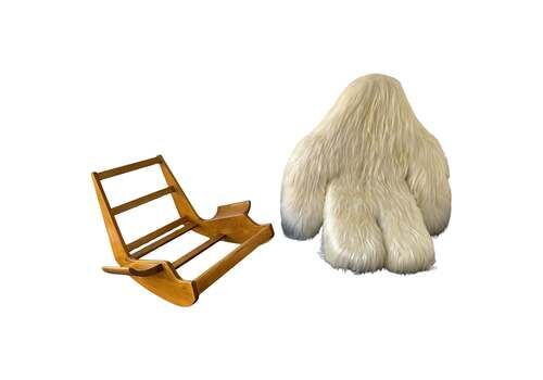 Rocking Chair Yeti By Mario Scheichenbauer For Elam, Italy, 1960s