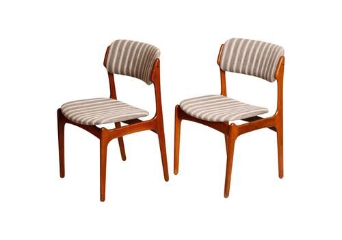 Danish Hardwood Dining Chairs Od 49 By Erik Buch