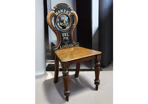 Victorian Shop Advertising Mahogany Chair. Manze