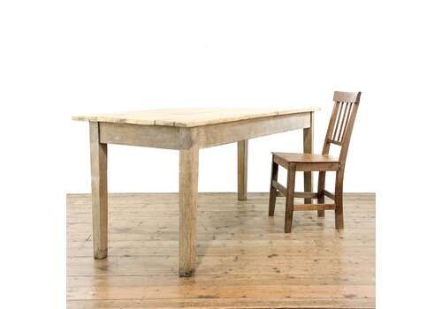 Rustic Antique Pine Kitchen Farmhouse Table | Kitchen Table | Antique Dining Table | Antique Pine Tables (M 6177)