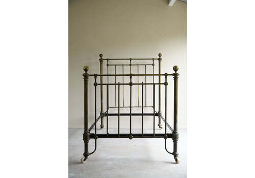 Antique Brass Single Bed Frame