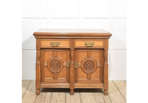 Carved Oak Two Door Sideboard By Maple And Co