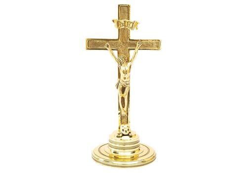 Art Deco Brass Cross Around 1920s