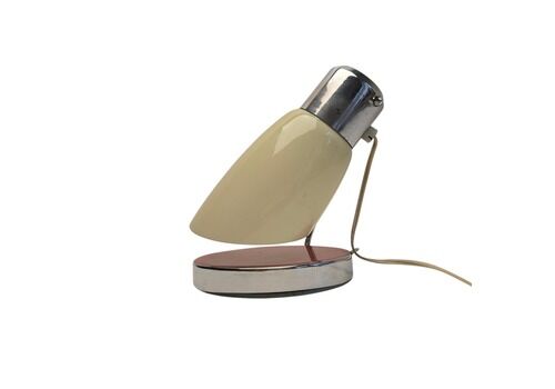 Vintage Midcentury Modern Chrom And Glass Table Lamp 60s