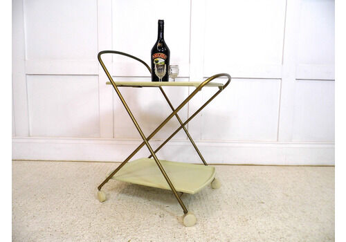 Vintage 1960s Folding Plastic And Metal Staples Co Drinks Trolley Oojamaflip