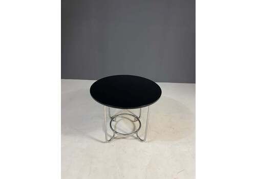 Round Bauhaus Coffee Table By Robert Slezák, Czechoslovakia, 1930s