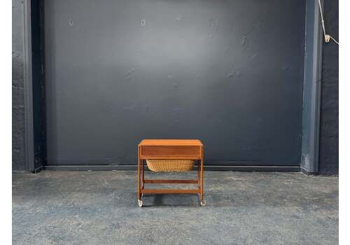 Teak Sewing Table, Mid 20th Century