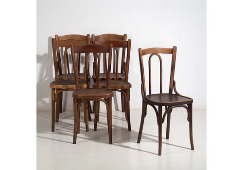 Antique Dining Chairs (C.1920). Set Of 6 Pieces #2