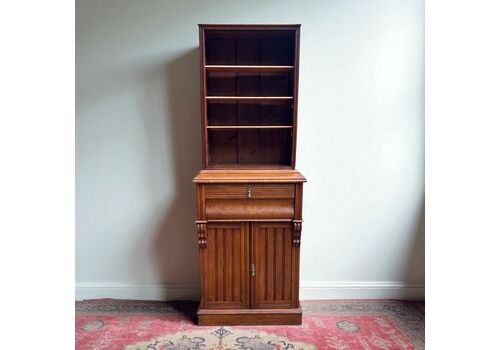 Antique Victorian Secretaire Bookcase