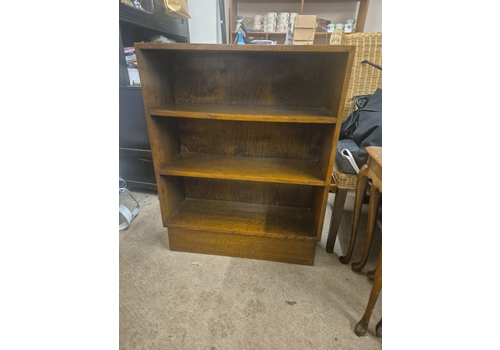 Vintage Solid Oak 3 Shelf Bookcase / Bookshelf