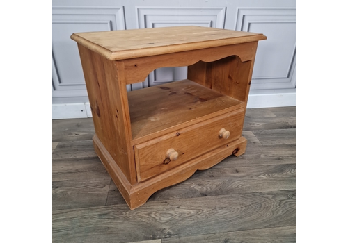 Retro Vintage Solid Pine Wooden Bedside Table Night Stand Cabinet Tv Unit Drawer