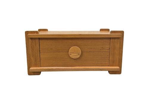Chest Of Drawers In Solid Pine, By Swed Form Skillingaryd, Swedish Brutalism