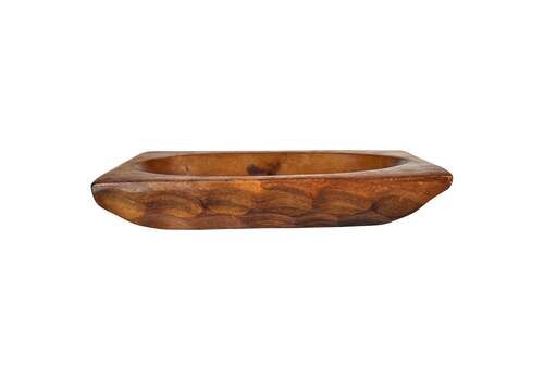 Brutalist Carved Wood Vide Poche– In The Style Of Alexandre Noll France 1950