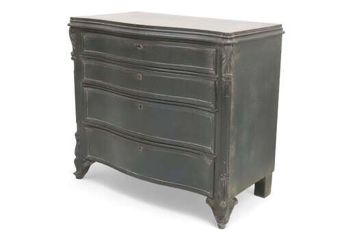 Early 20th Century French Serpentine Commode With Concealed Mahogany Compartments