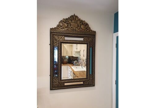 Late 19th Century Brass Dutch Mirror