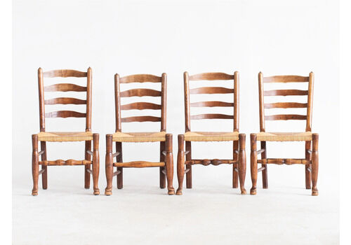 English Ladderback Dining Chairs