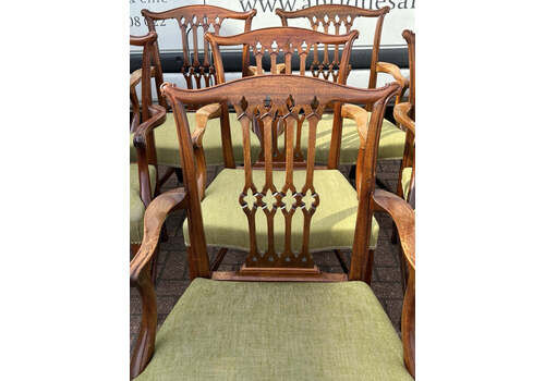 8 Chippendale Dining Chairs By William Tillman Retailed At Harrods