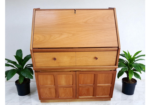 Mid Century Nathan Writing Bureau Desk Home Office Laptop Work Station
