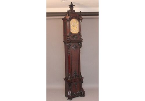 Early 20th Century Carved Mahogany Long Case Clock By Maples & Co Of London