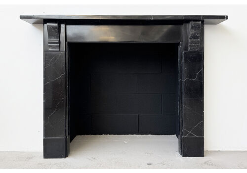 Victorian Corbelled Kilkenny Black Marble Surround