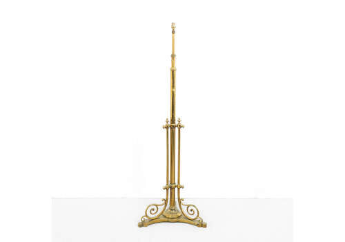 An English Brass Edwardian Floor Lamp