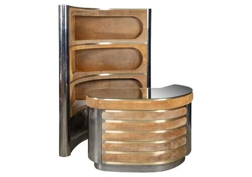 Vintage 20th Century Italian Standing Dry Bar By Willy Rizzo C.1970