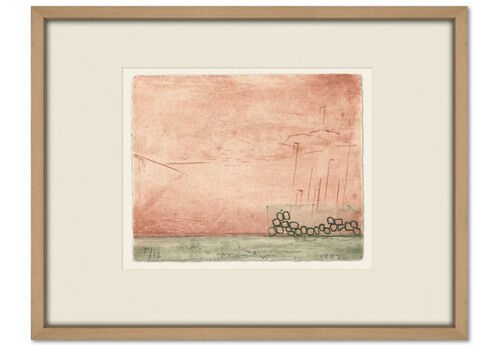 Muted Limited Edition Abstract Landscape Etching
