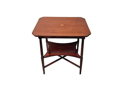 A Fabulous Edwardian Inlaid Occasional Or Lamp Table