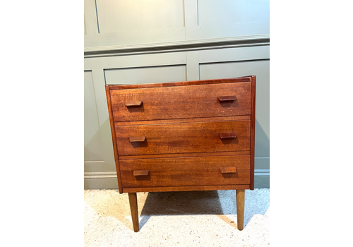 Danish Teak Chest Of Drawers By Carl Aage Skov For Munch Mobler  1956