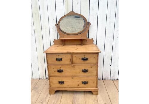 Pine Dressing Chest, 1800s, Antique